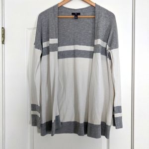 Large, Gap, gray and white cardigan sweater